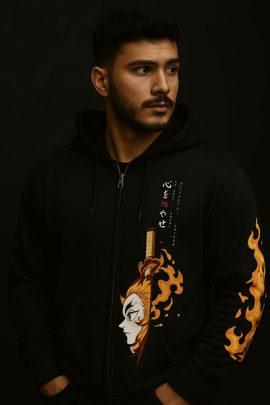Kyōjurō Rengoku /demon slayer / Zipper Hoodies
